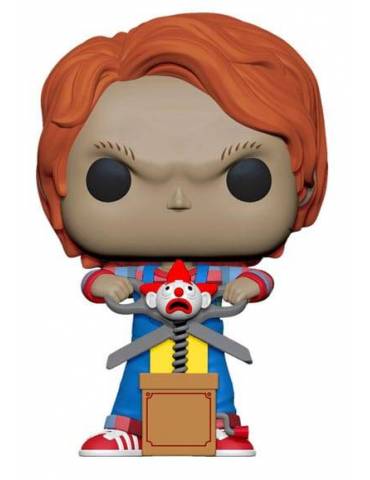 Figura POP! Chucky el muñeco diabólico Movies Vinyl Chucky w/Buddy & Giant Scissors 9 cm