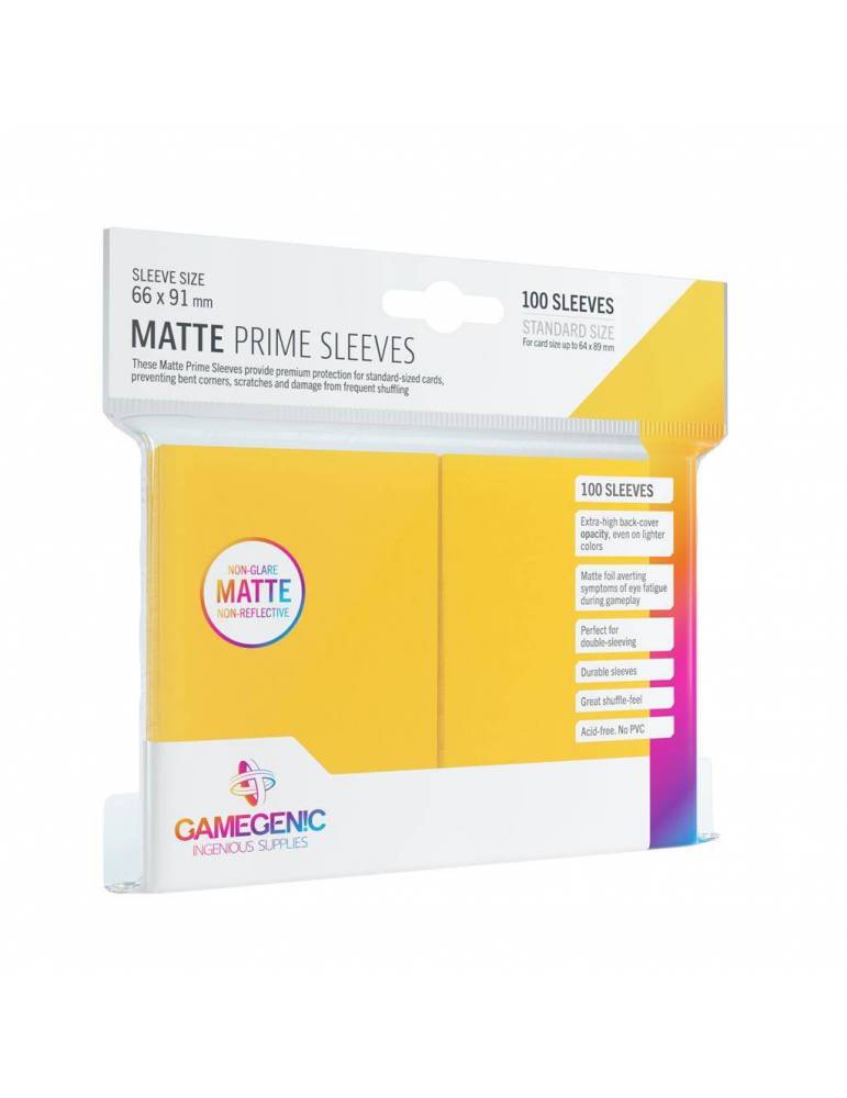 Pack Matte Prime Sleeves Yellow (100)