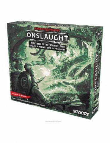 Dungeons & Dragons Onslaught Expansión del Juego Nightmare of the Frogmire Coven - Maps & Monsters Expansion *Edición Inglés*