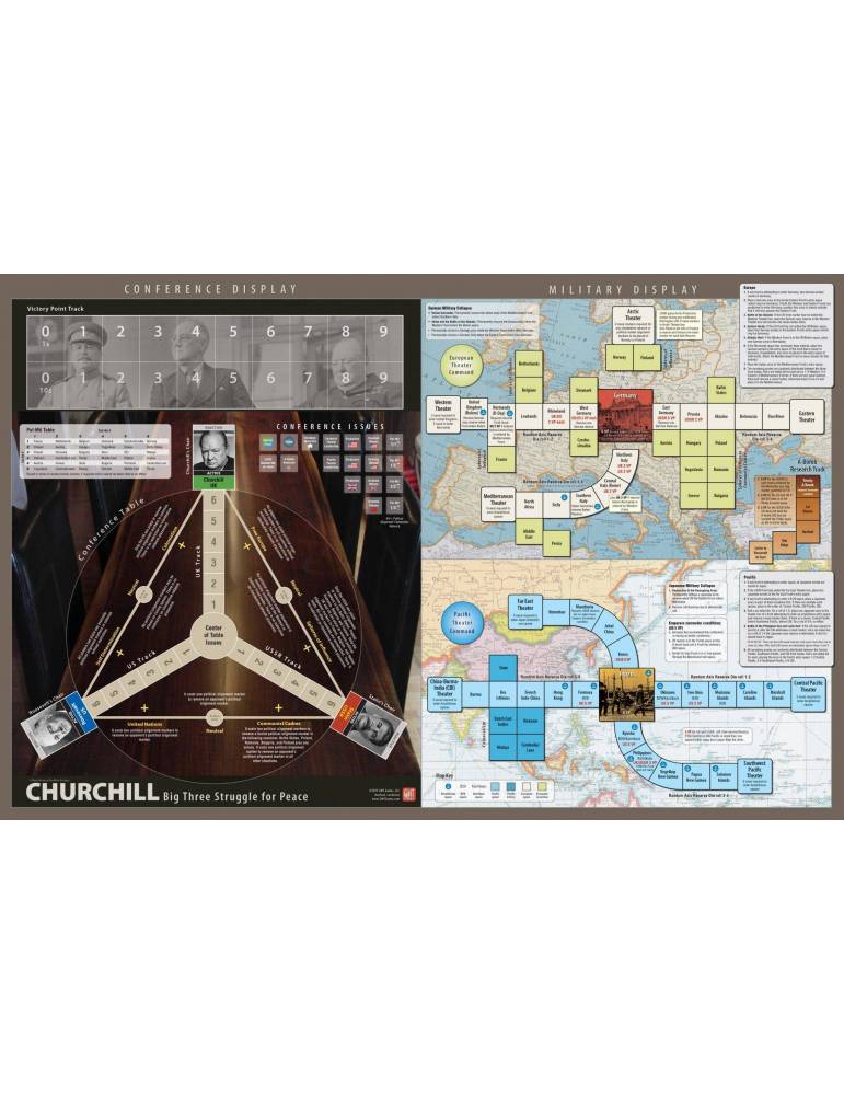 Churchill Mounted Map Set