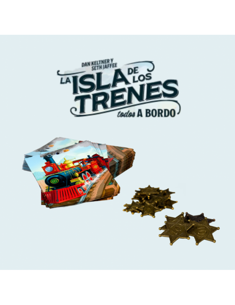 La Isla de los Trenes: Todos a bordo - Pack Tokens de victoria + Fundas