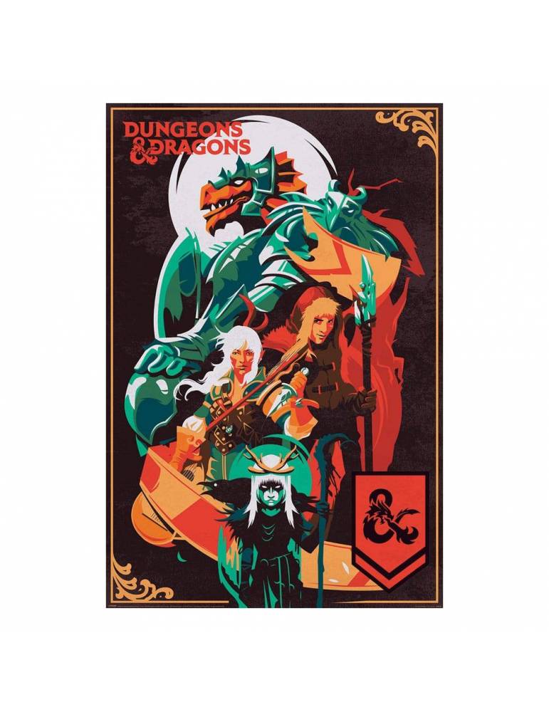 Dungeons & Dragons Set de 4 Pósteres Champions and Worriors 61 x 91 cm (4)