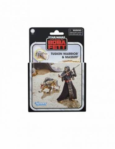 Tusken Warrior & Massiff Set 2 Fig. 9.5 Cm The Book Of Boba Fett Star Wars The Vintage Collection