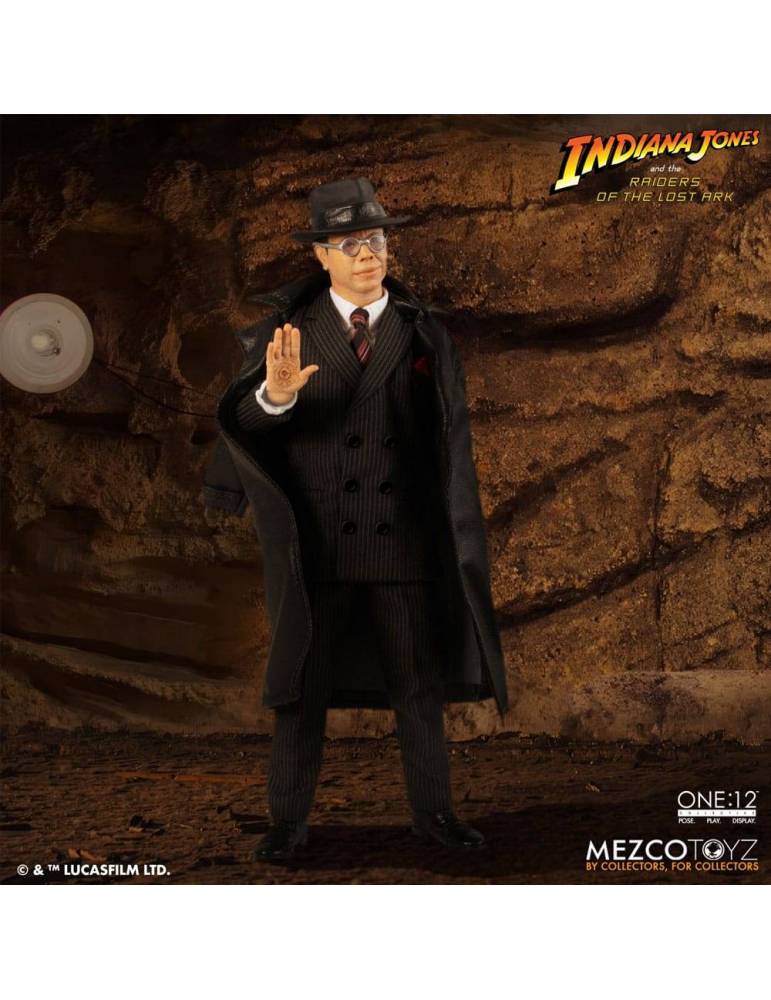 Figura Indiana Jones 1/12 Major Toht and Ark of the Covenant Deluxe Boxed Set 16 cm