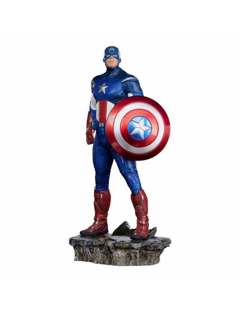 Estatua The Infinity Saga BDS Art Scale 1/10 Captain America Battle of NY 23 cm