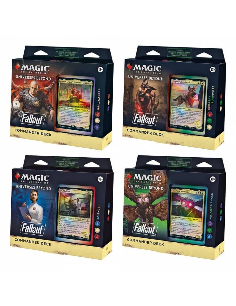 Magic the Gathering Universes Beyond: Fallout Mazos de Commander Caja (4) inglés