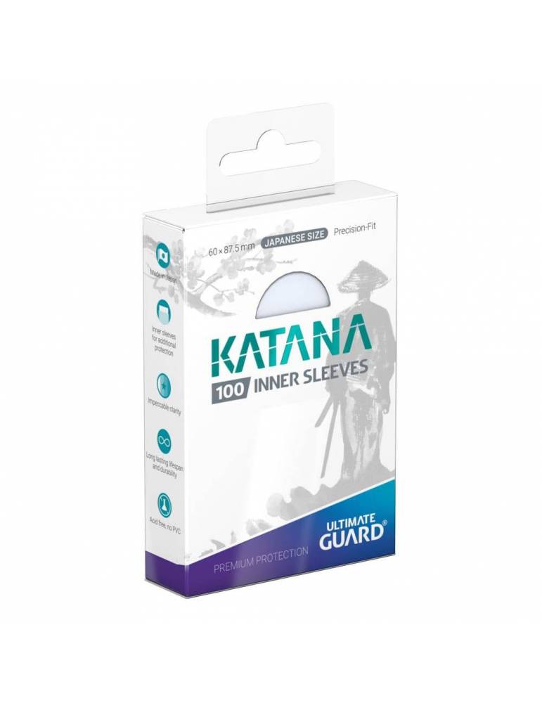 Ultimate Guard Katana Inner Sleeves Japanese Size Transparente (100)