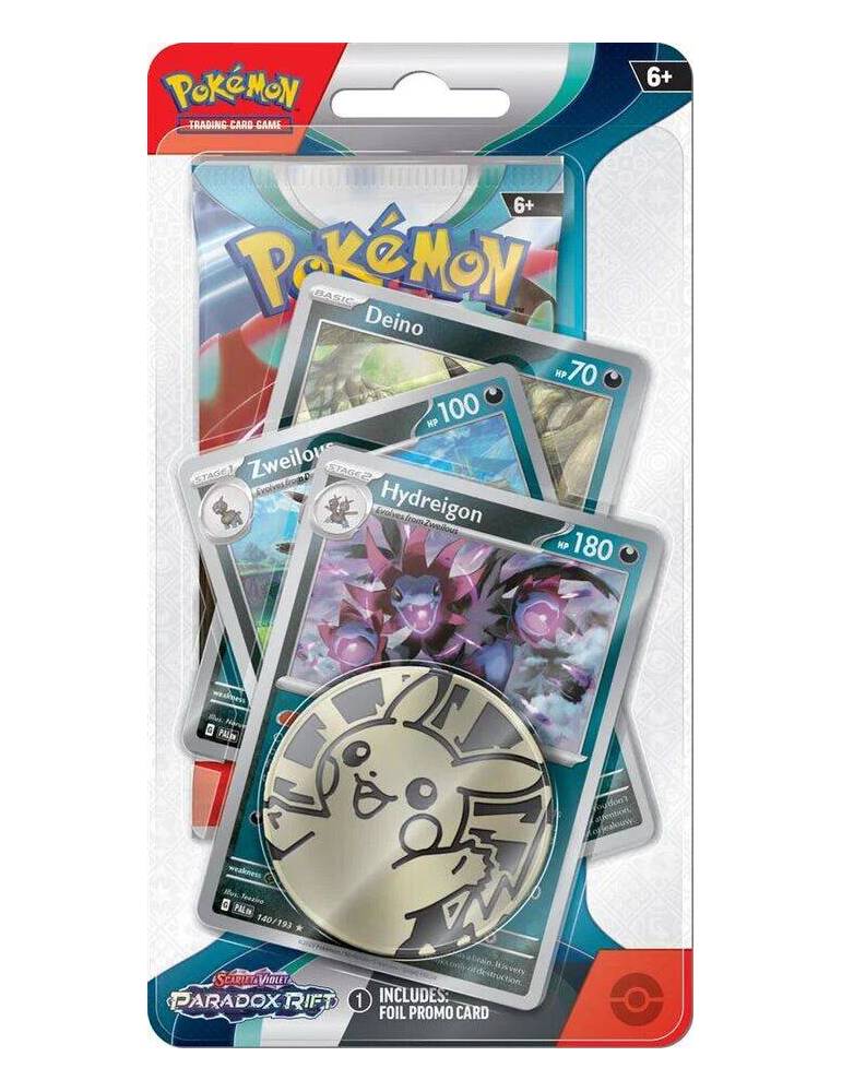 Pokémon TCG: Premium Checklane Silver & Violet 4 Paradox Rift - Hydreigon (Inglés)