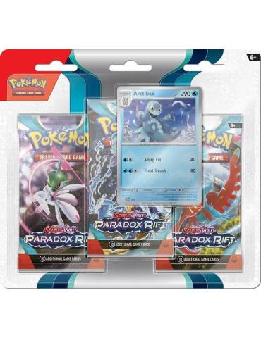 Pokémon TCG: Blíster Pack de 3 sobres Scarlet & Violet 4 Paradox Rift - Arctibax (Inglés)
