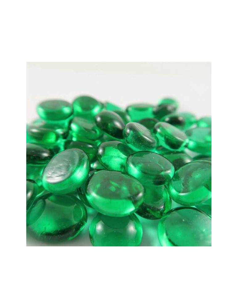 Contadores Chessex Gaming Stones Traslúcidos Verdes (40+) 12-14mm