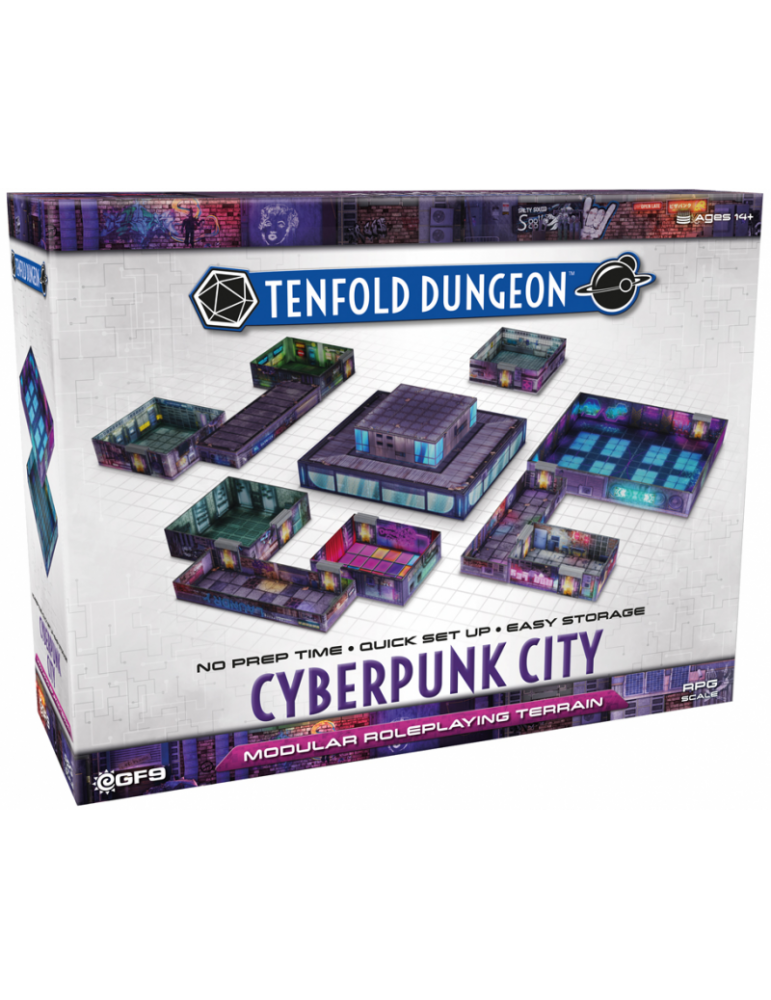 Cyberpunk City - Tenfold Dungeon (inglés)