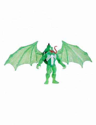 Figura Spider-Man Epic Hero Series Web Splashers Green Symbiote Hydro Wing Blast 10 cm
