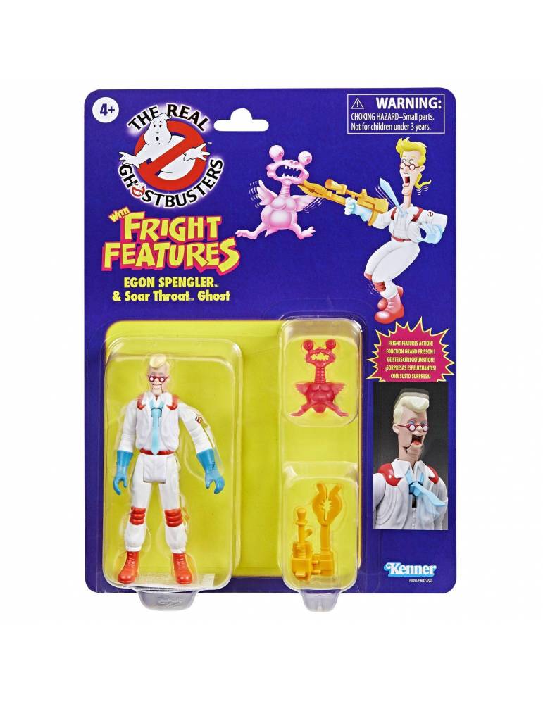 Egon Spengler & Soar Throat Ghost Retro Action Fig. 13 Cm The Real Ghostbusters