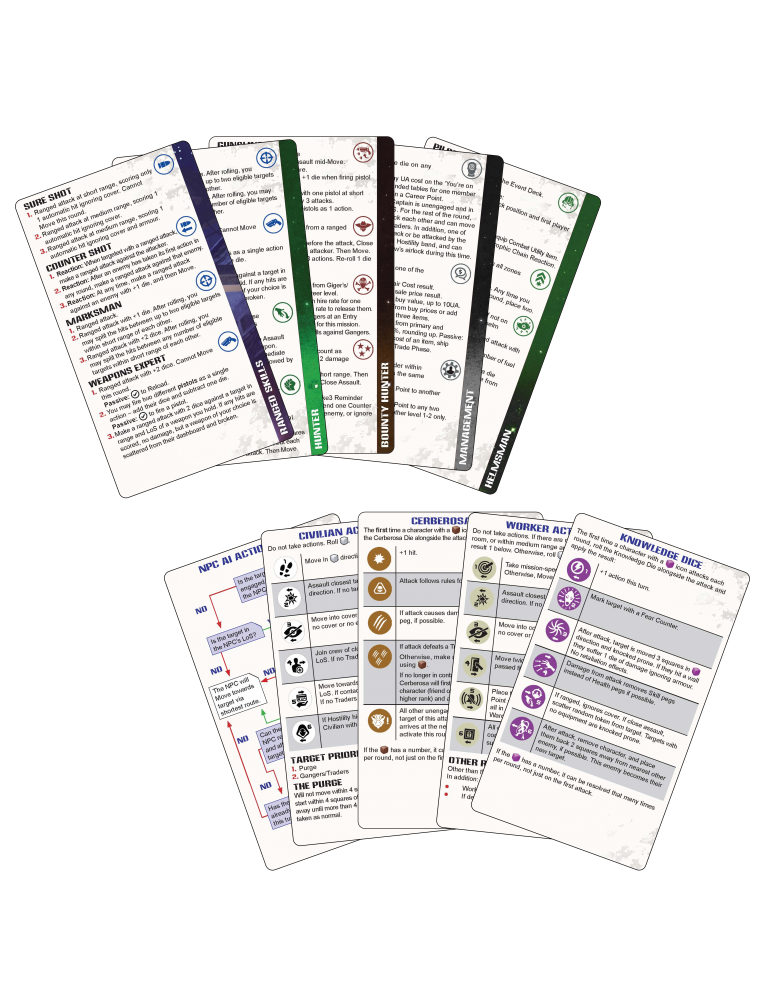 Core Space: Reference Cards