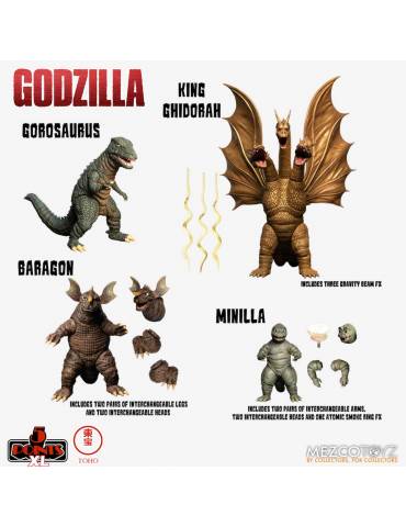 Set de 4 Figuras Godzilla...