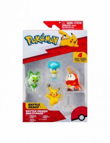 Pokémon Gen IX Pack de 4 Figuras Battle Figure Set