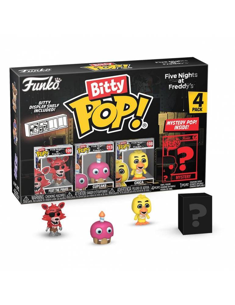 Figura POP! Five Nights at Freddy's Pack de 4 Bitty Vinyl Foxy 2