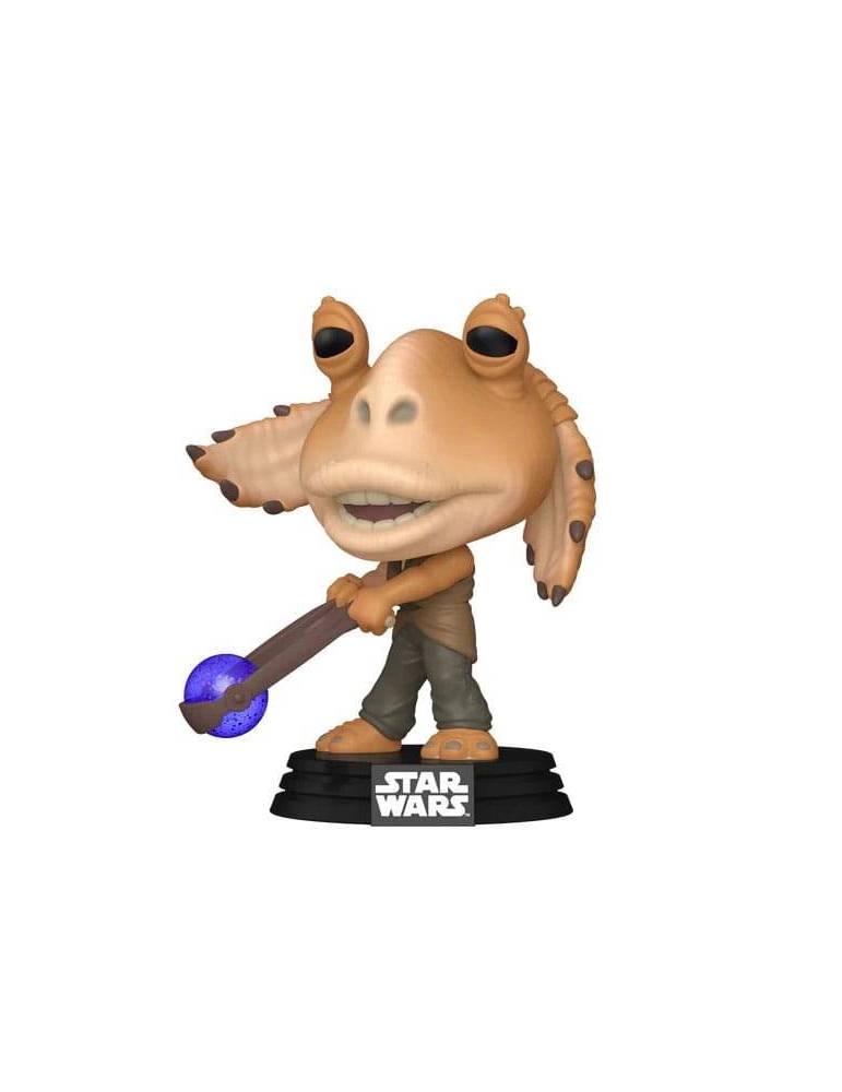 Figura POP! Star Wars: Episodio I - La amenaza fantasma Anniversary Vinyl Jar Jar Binks w/ Booma Balls 9 cm