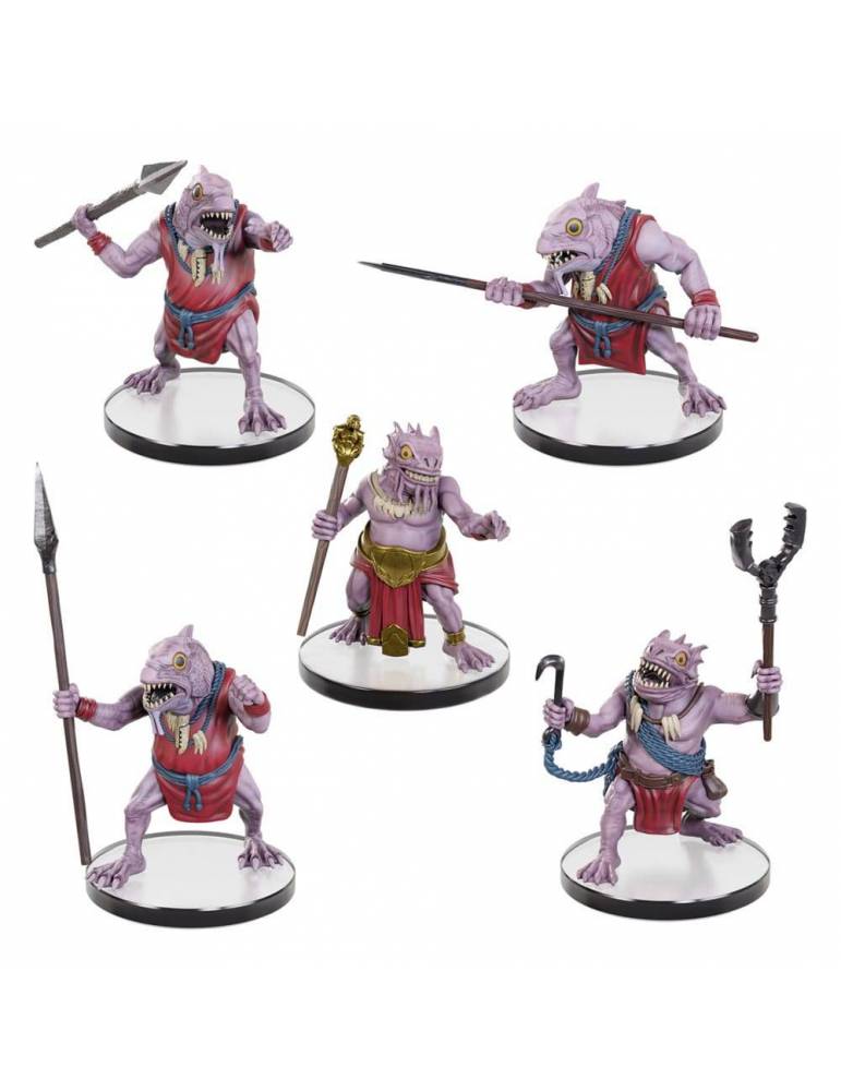 D&D Icons of the Realms Miniaturas prepintadas Kuo-Toa Warband Set