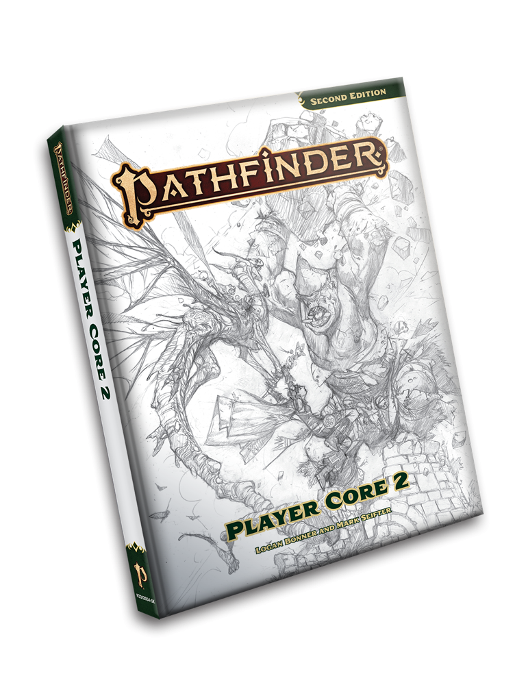 Pathfinder RPG Player Core 2 Sketch Cover