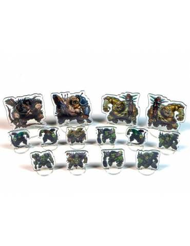 Dungeoncraft Flat Minis Orcs