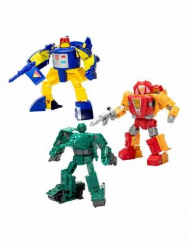 Pack de 3 figuras Transformers Legacy United Deluxe Class Go-Bot Guardians 14 cm