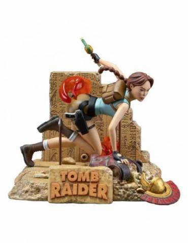 Estatua Tomb Raider 1996 PVC Lara Croft Classic Era 17 cm