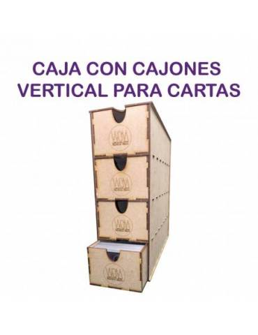 Accesorios WOM: Caja con Cajones para Cartas (Vertical)