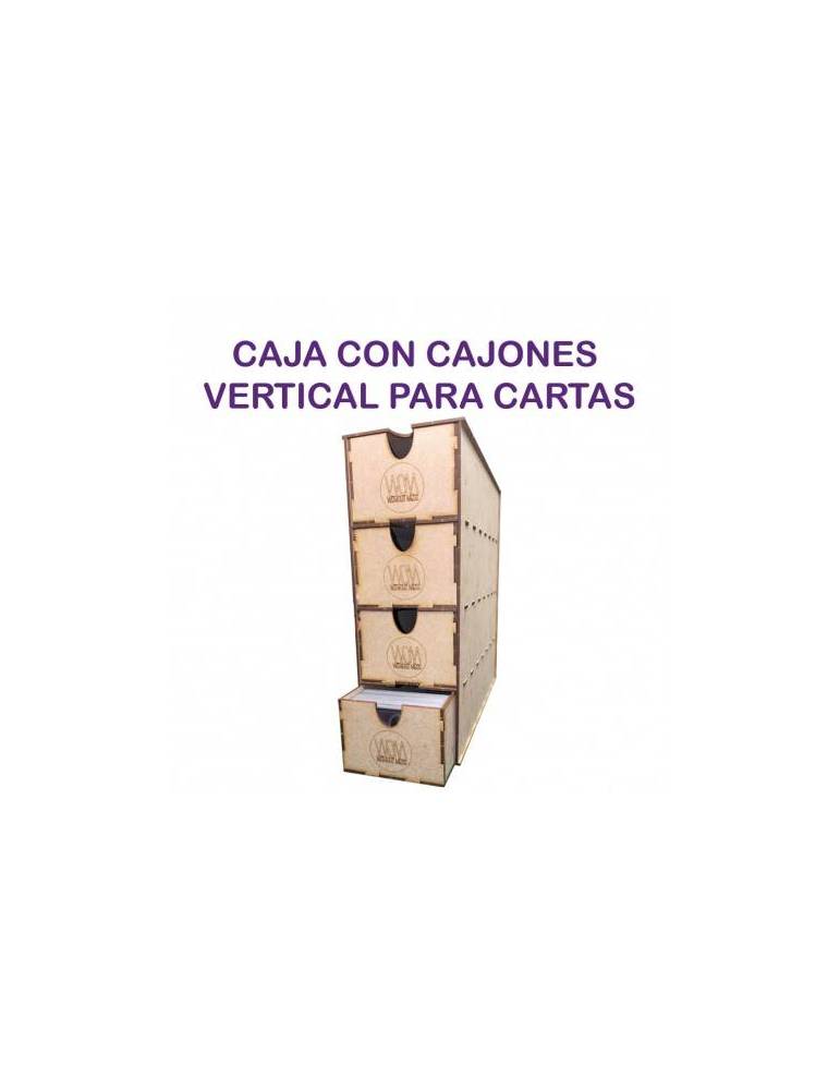 Accesorios WOM: Caja con Cajones para Cartas (Vertical)