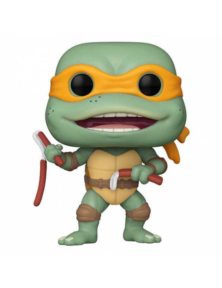 Figura POP! Tortugas Ninja Movies Vinyl Michelangelo Sausage Link Nunchucks 9 cm