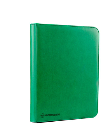 Álbum Rebinder Toploader Binder Zipped 9-pcket Green