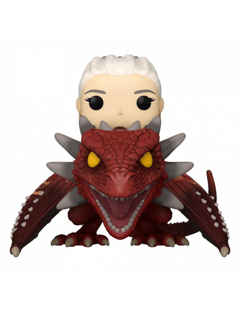 Figura POP! House of the Dragon Rides Deluxe Vinyl Rhaenys Targaryen with Meleys 9 cm