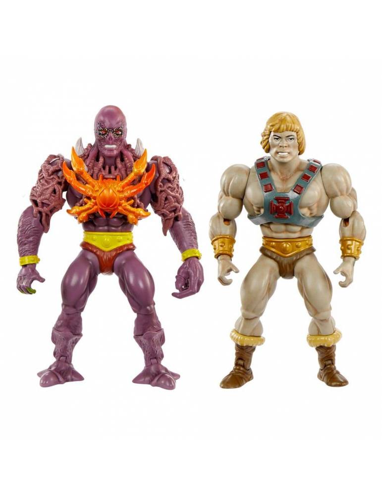 Pack de 2 figuras Masters of the Universe x Stranger Things Origins He-Man & Vecna 14 cm