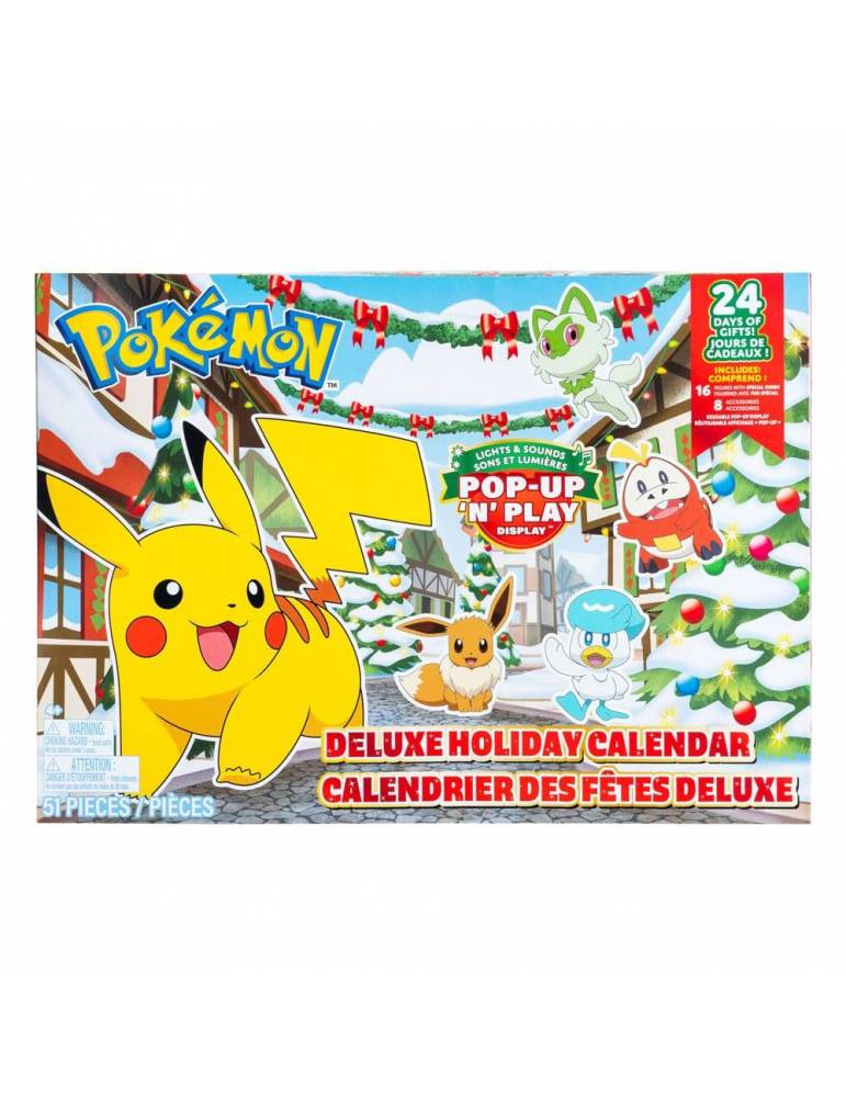 Pokémon Calendario de adviento Battle Figures Deluxe Holiday 2024 *Version EN/FR*