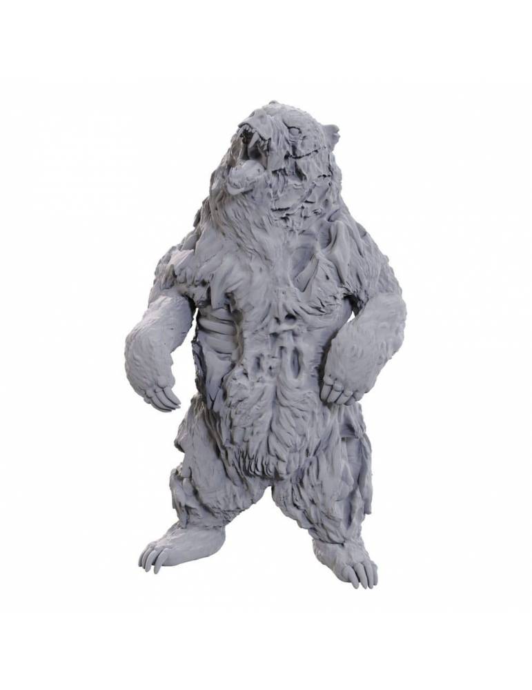 WizKids Deep Cuts Miniatura sin pintar Zombie Grizzly Bear