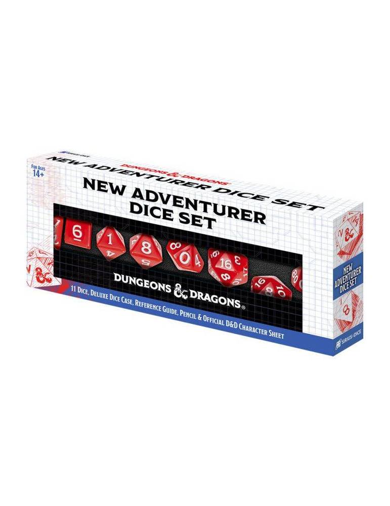 D&D New Adventurer Set Red Dice