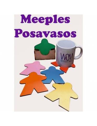 Hogar WOM: Meeples Posavasos