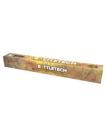 BattleTech: Neoprene BattleMat Savannahs - River Delta/City Ruins