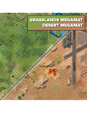 BattleTech: BattleMat BFM (Grasslands / Desert Base)