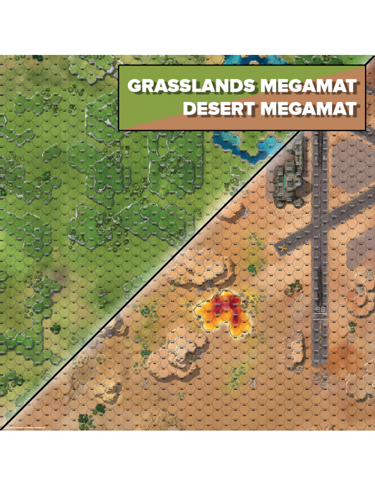 BattleTech: BattleMat BFM (Grasslands / Desert Base)