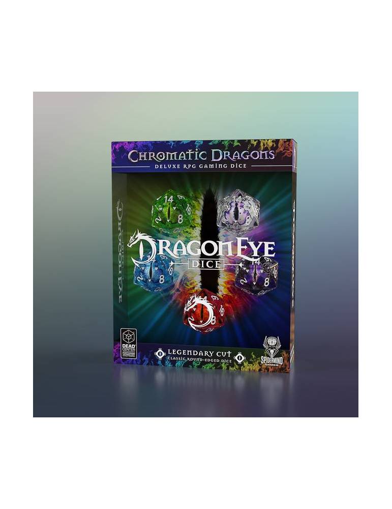 Set de dados Spidermind Games: Dragon Eye Dice D20 Mix (5)