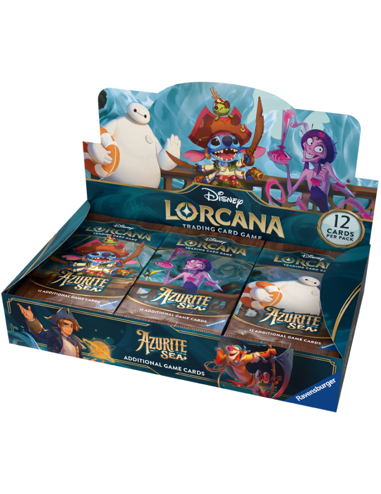 Paquetes de refuerzo (24 unidades) Azurite Sea Inglés - Disney Lorcana TCG