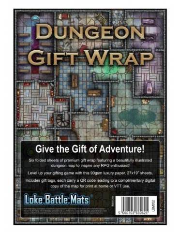 Papel de regalo Loke Battle Mats Dungeon Gift Wrap (6)