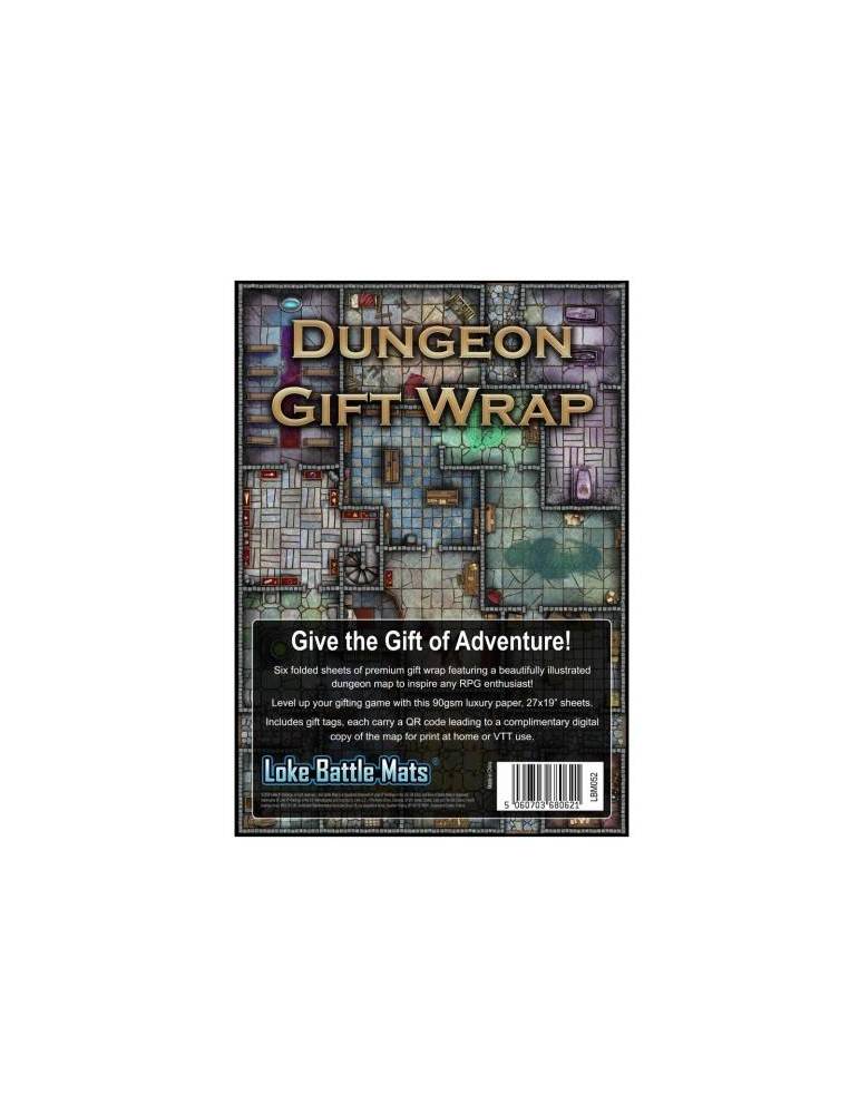 Papel de regalo Loke Battle Mats Dungeon Gift Wrap (6)