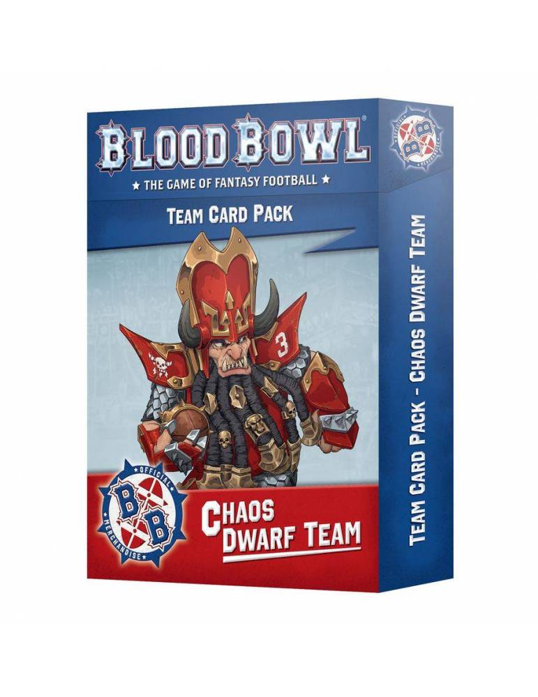 Blood Bowl Chaos Dwarf Team – Card Pack (Inglés)