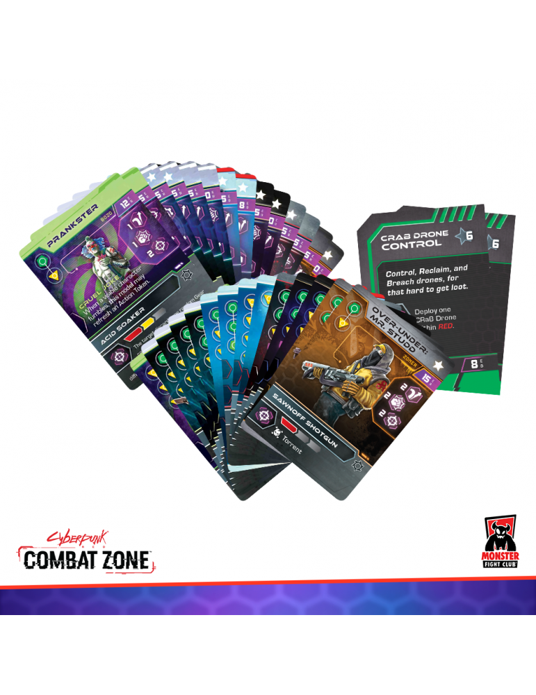 Cyberpunk Red Combat Zone Character Card Pack