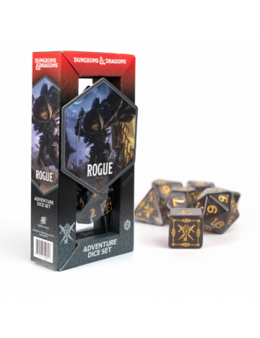 D&D Adventure Dice Rogue Black (17)