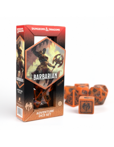 D&D Adventure Dice Barbarian Orange (17)