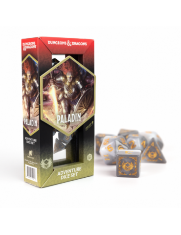 D&D Adventure Dice Paladin White/Grey (14)