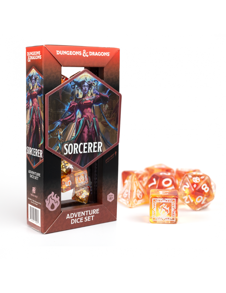 D&D Adventure Dice Sorcerer Orange (16)